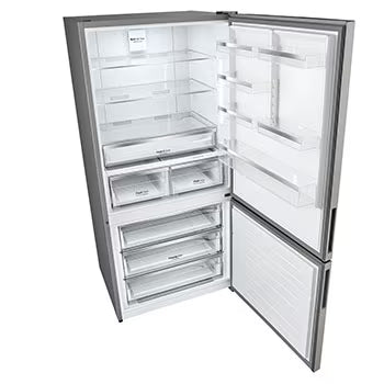 588L Bottom Freezer Refrigerator Silver Elmarket-homeappliances