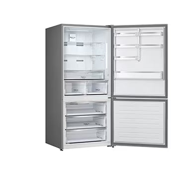 588L Bottom Freezer Refrigerator Silver Elmarket-homeappliances