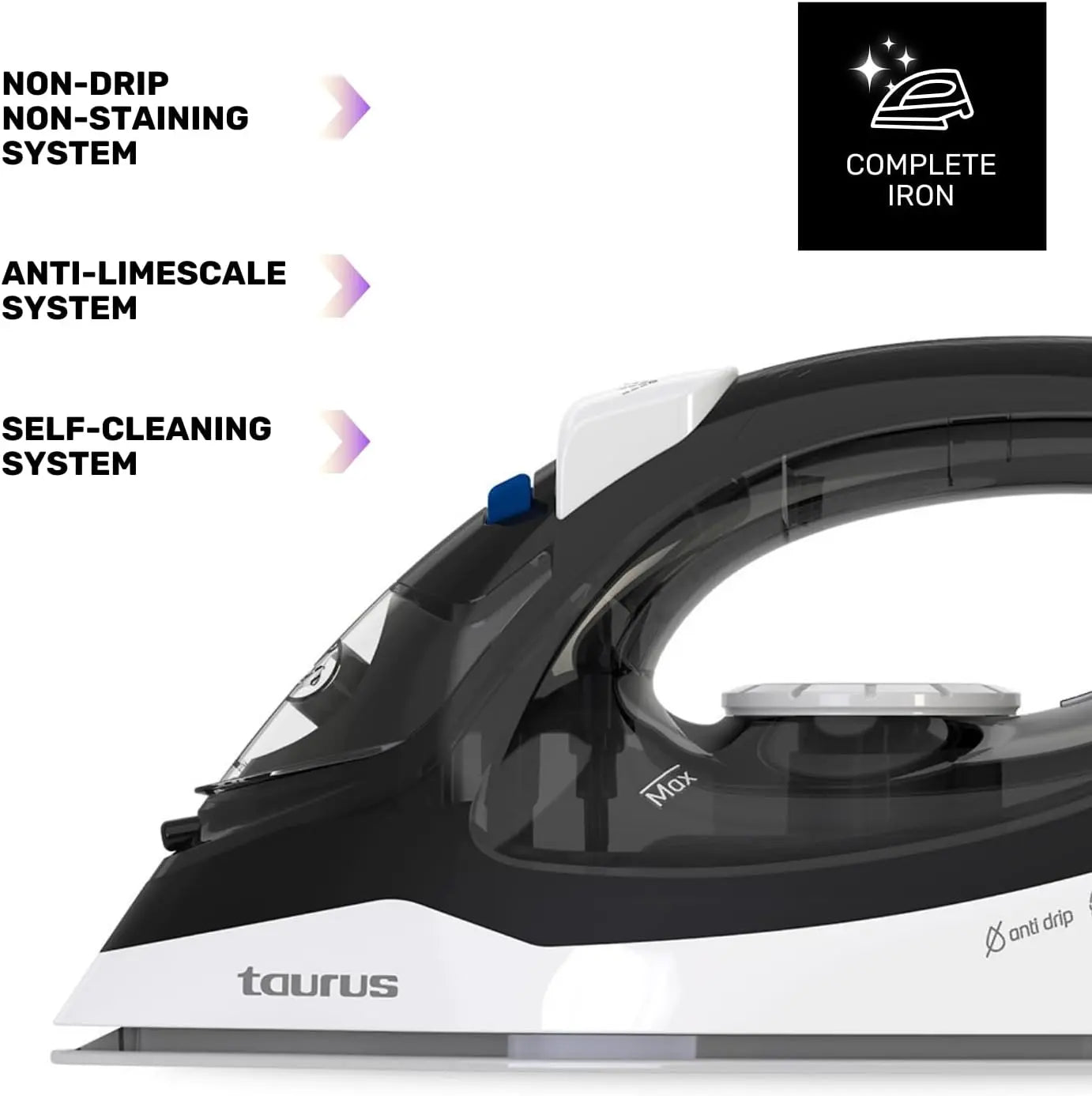 Taurus Steam Iron ITACA 2200 Elmarket-homeappliances