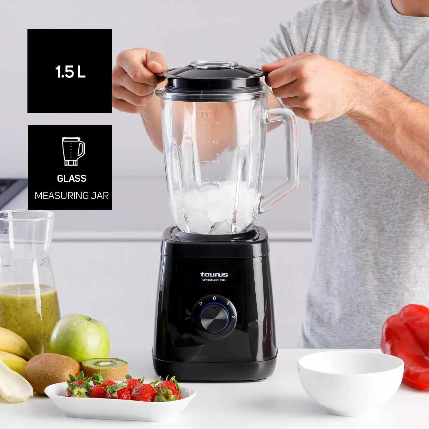 Taurus blender Optima nero Cream 1500MAX My Store