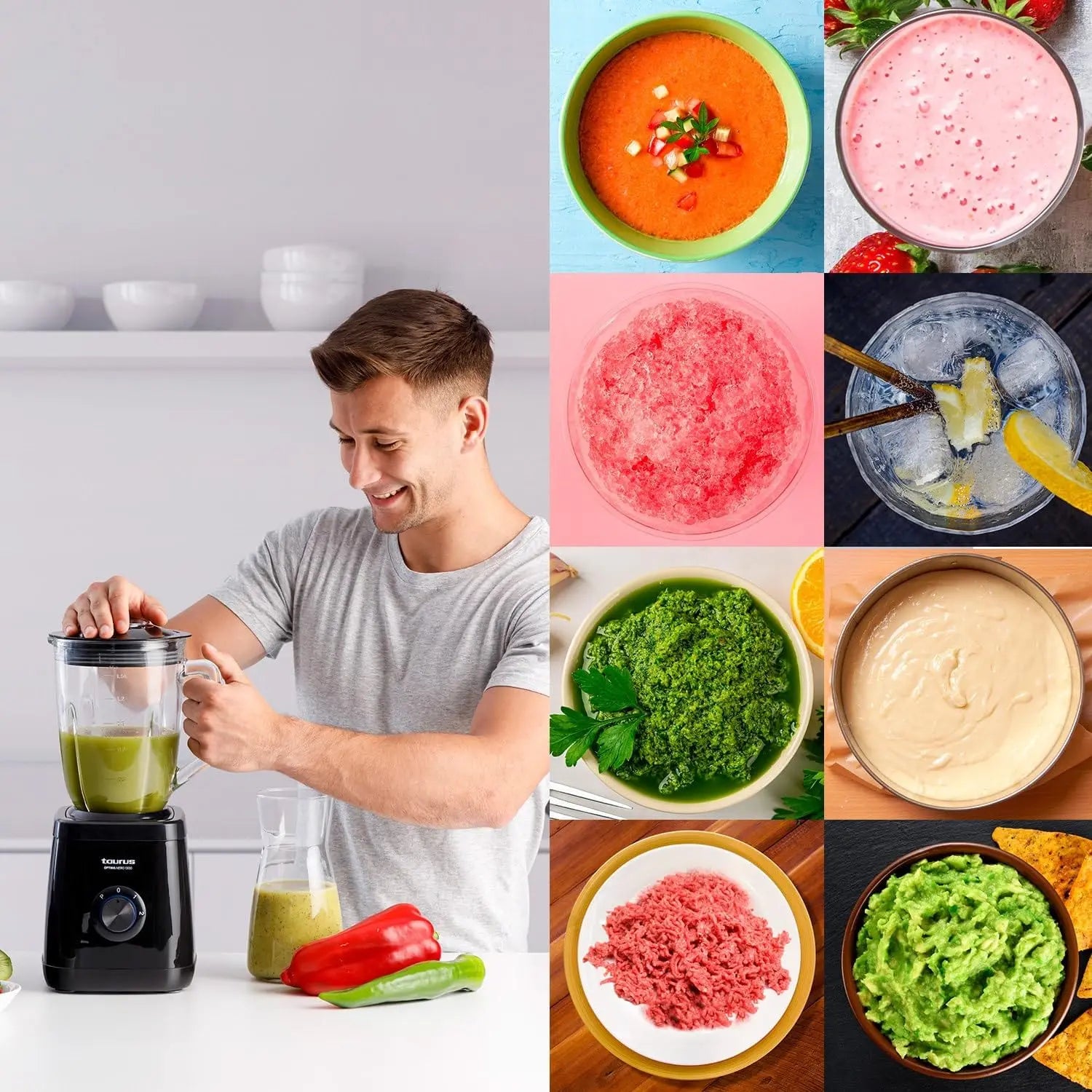 Taurus blender Optima nero Cream 1500MAX My Store