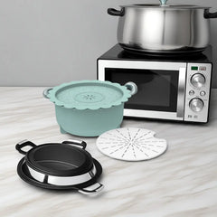 Biesse Multipurpose Pot for Microwave Color Light Green 1.3L Elmarket-homeappliances