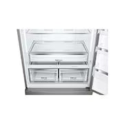 ثلاجة بلا صقيع بسعة 588 لترًا وعرض 84 سم مع محرك مزود بمحول ذكي بلون رمادي لامع Elmarket-homeappliances