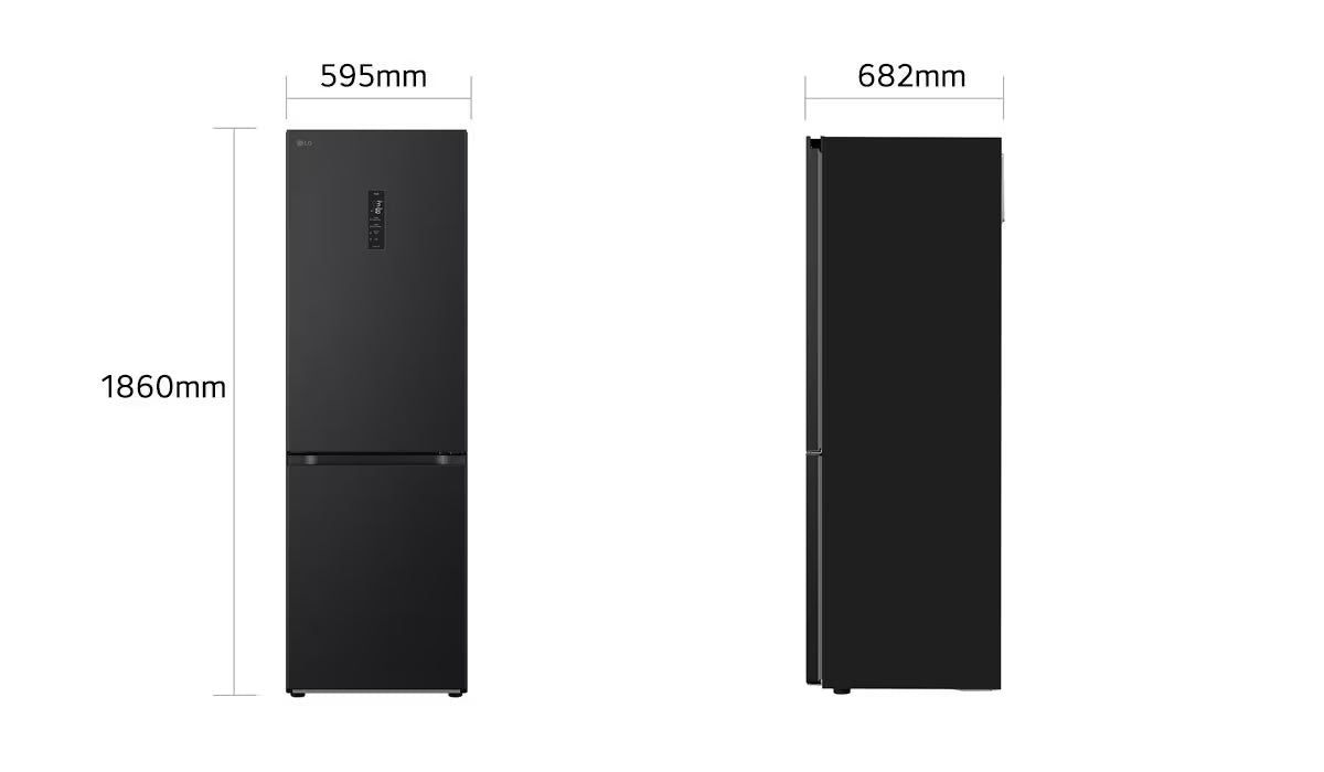 LG Refrigerator, Bottom freezer, 344 Liter Elmarket-homeappliances