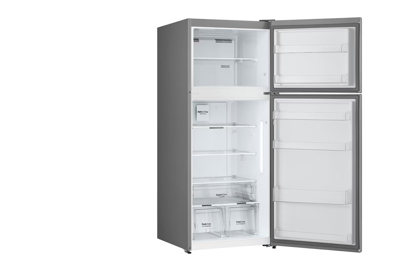 LG Top Freezer, Multi Air Flow, Silver 401L Elmarket-homeappliances