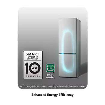 LG Refrigerator, Bottom freezer, 344 Liter Elmarket-homeappliances