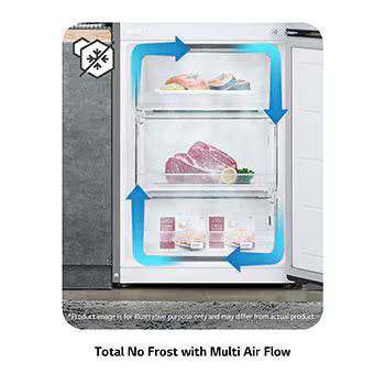 LG Refrigerator, Bottom freezer, 344 Liter Elmarket-homeappliances