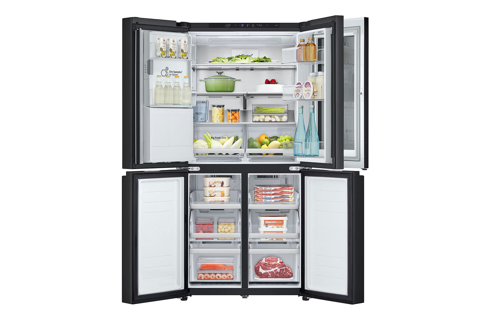 LG Refrigerator, 508L, Instaview DID, Black Elmarket-homeappliances