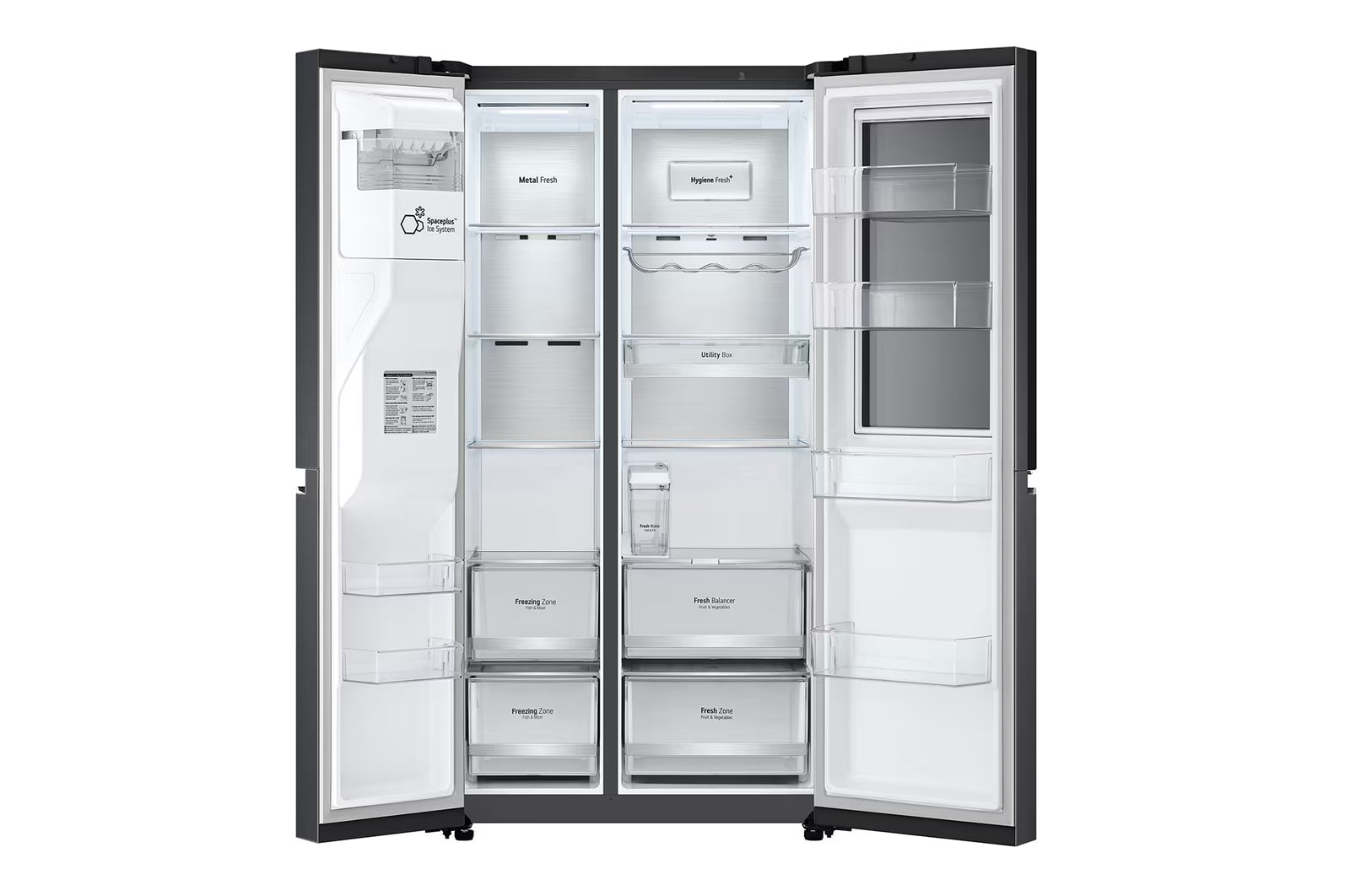 LG Refrigerator 635L ,Black Steel,Smart Inverter Elmarket-homeappliances