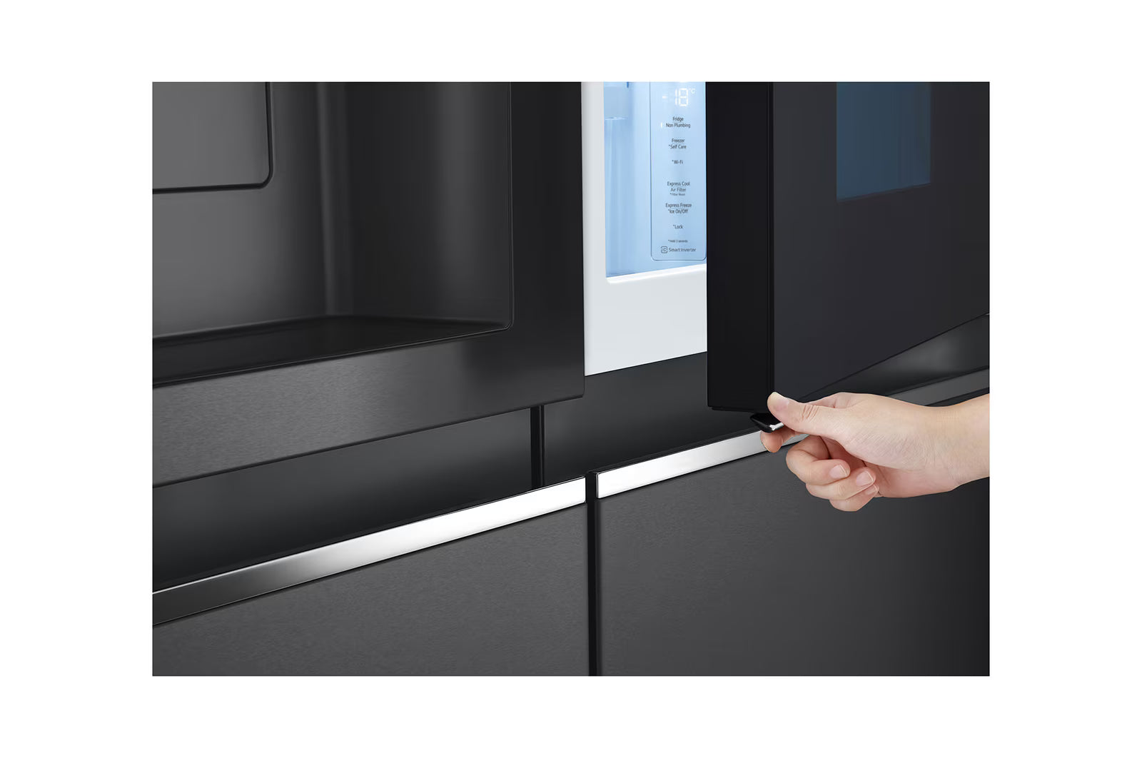 LG Refrigerator 635L ,Black Steel,Smart Inverter Elmarket-homeappliances