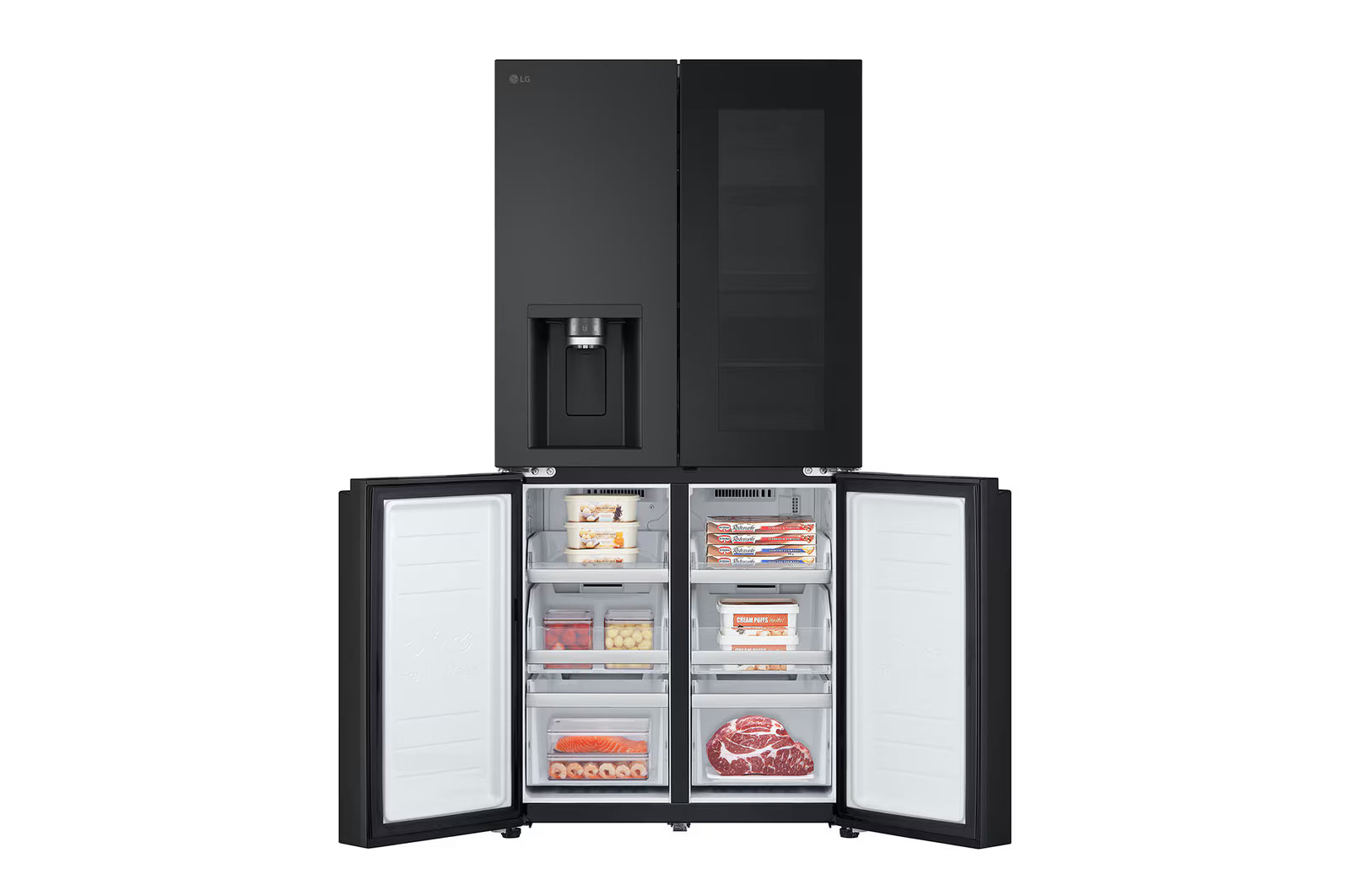 LG Refrigerator, 508L, Instaview DID, Black Elmarket-homeappliances