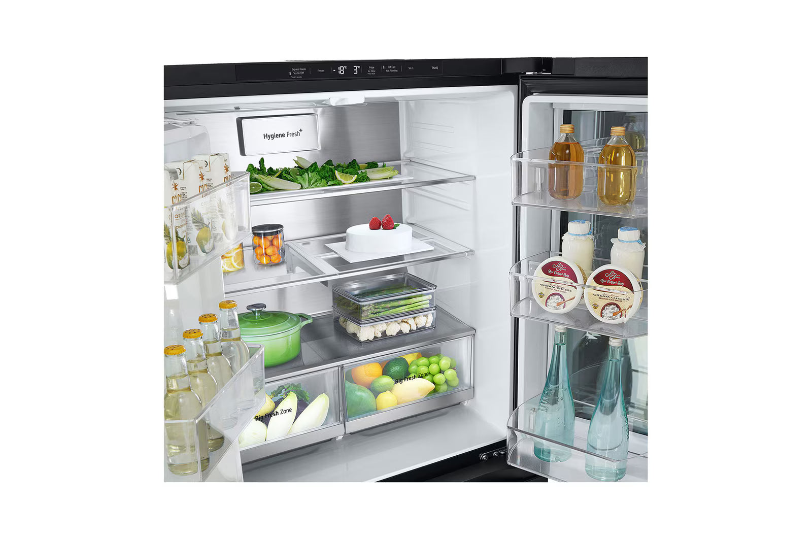 LG Refrigerator, 2 Doors 508 Liter, Instaview Elmarket-homeappliances