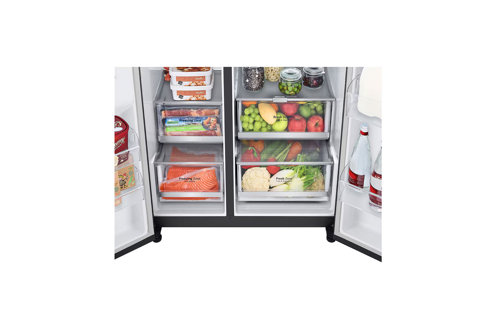LG Refrigerator, 635L, Instaview DID, Black Elmarket-homeappliances