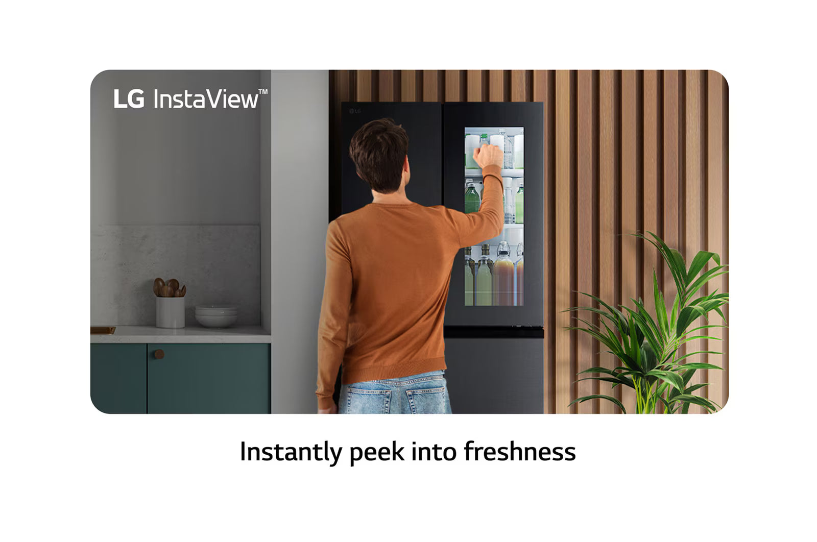 LG Refrigerator, 2 Doors 508 Liter, Instaview Elmarket-homeappliances