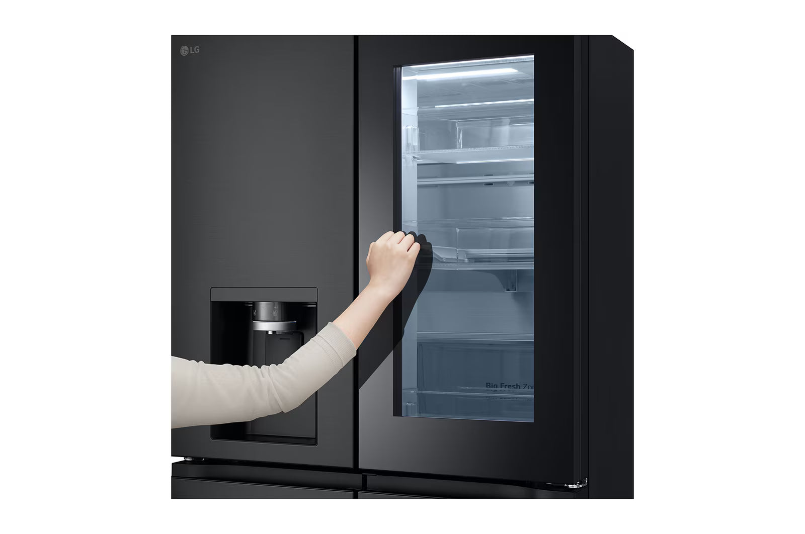 LG Refrigerator, 508L, Instaview DID, Black Elmarket-homeappliances